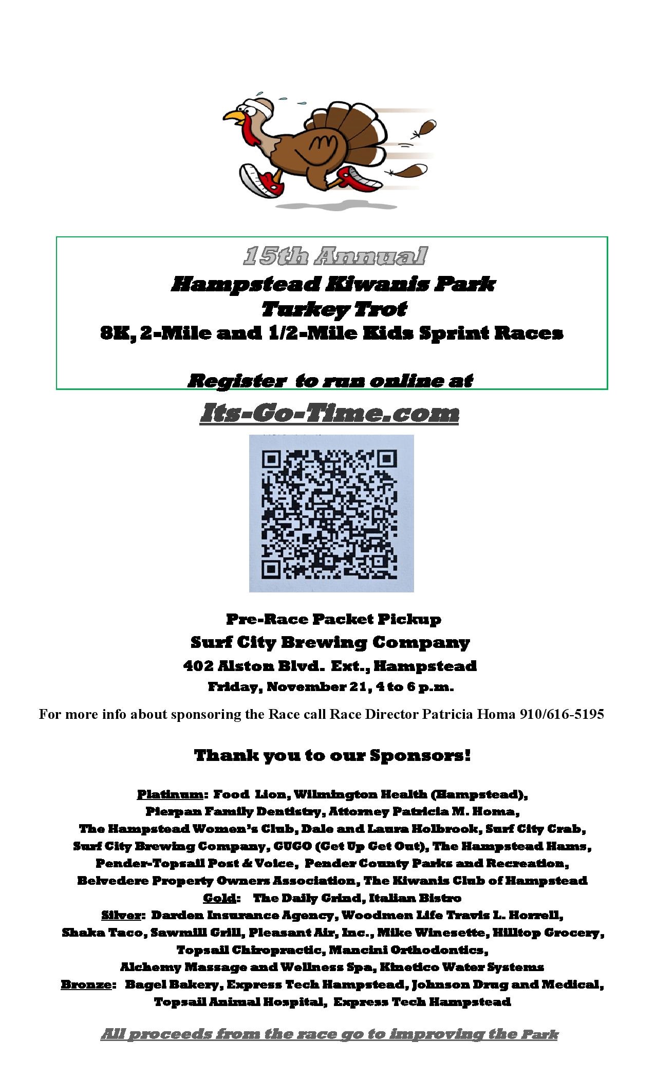 15th Annual Hampstead Kiwanis Turkey Trot